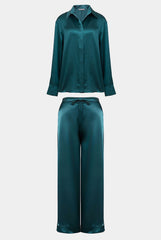 SILK PYJAMAS the LADY TEAL ECLIPSE