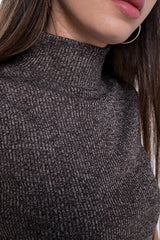 Turtleneck Ribbed Vest