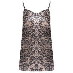 Silk Slip Dress Animal Print