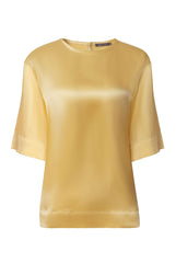 The Lady Silk T-Shirt Panna Cotta