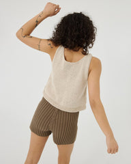 Pilnatis: Earth Brown Cotton Shorts