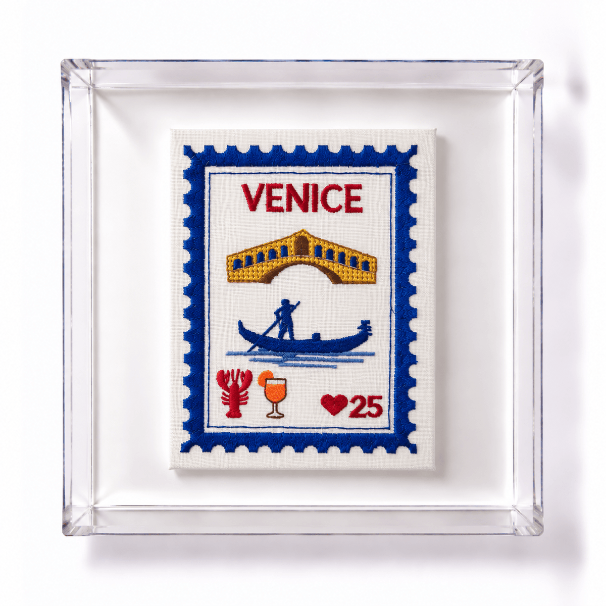 Venice Embroidered Stamp