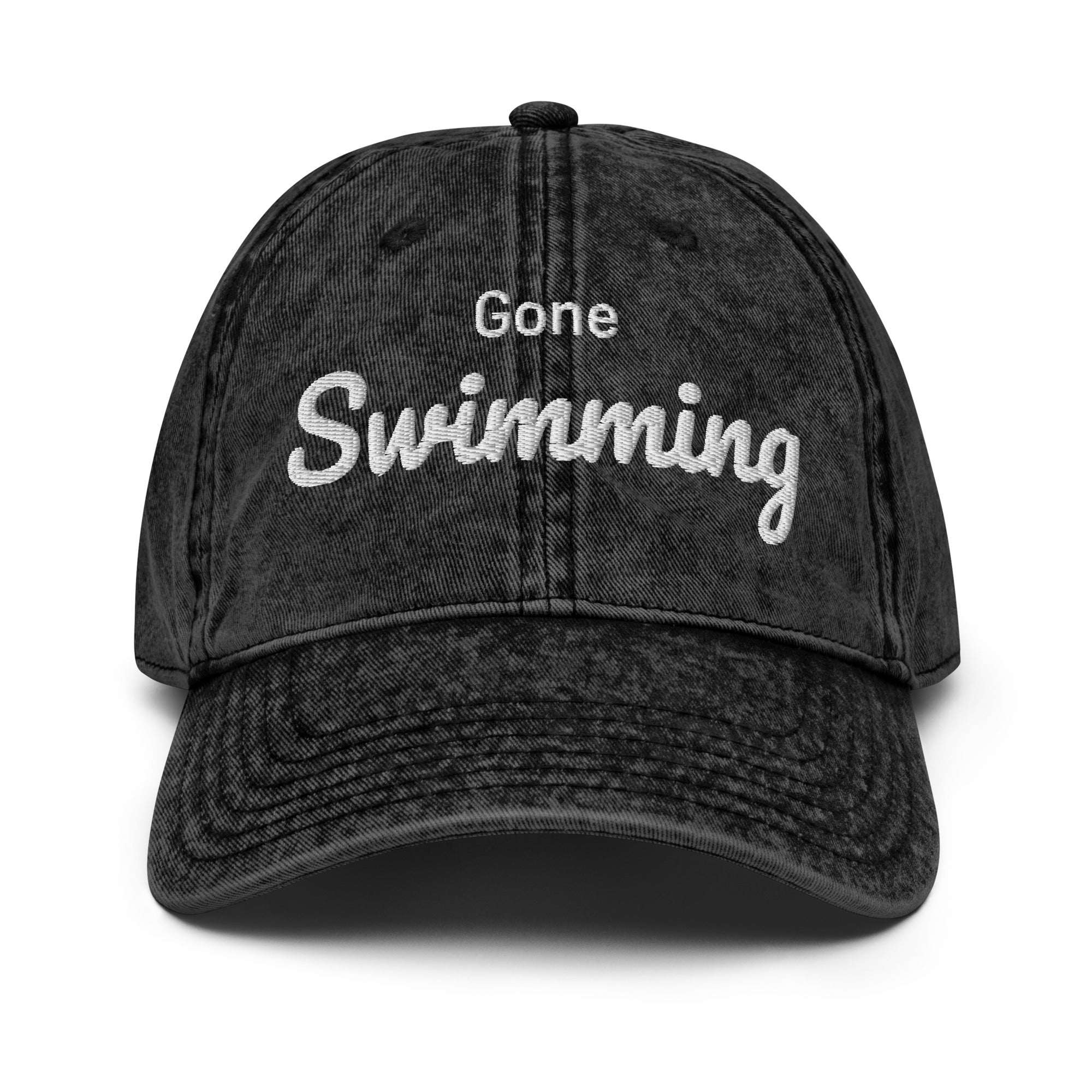 Gone Swimming Vintage Cap
