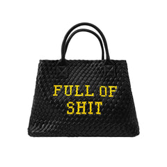 Vegan FULL of SHIT Woven Handbag