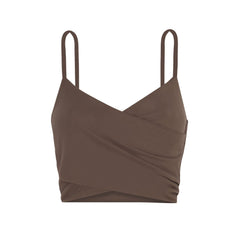 CROSS OVER LONG BRA - RUSTY GREEN