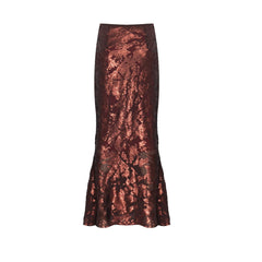 DISCO SKIRT - CHOCOLATE SEQUINNED