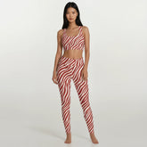 Zebra Leggings Red - Untamed Edition