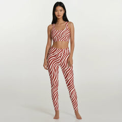 Zebra Leggings Red - Untamed Edition