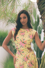 Rome Stunning Yellow Maxi Dress