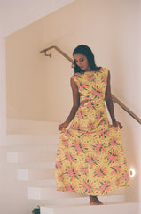 Rome Stunning Yellow Maxi Dress