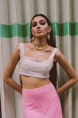 Marie Hand Beaded Premium Co-Ord Mini Skirt Multicolour