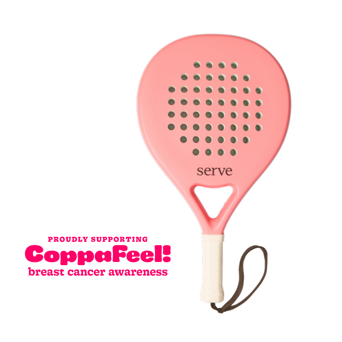 Pastel Peach Padel Racquet