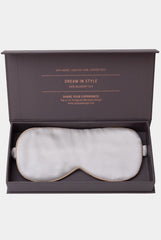 Silk Sleep Mask Ivory-Caramel