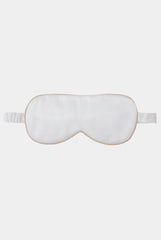 Silk Sleep Mask Ivory-Caramel