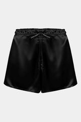 The Lady Silk Shorts Crystal Black