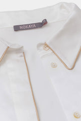 The Lady Silk Pyjamas Ivory