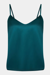 The Lady Silk Camisole Teal Eclipse