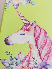 Children's Yoga Block Unicorn Green