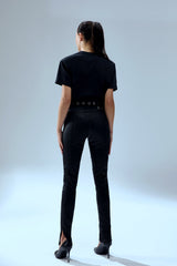 YOUR *ITCH SHOULDER PADDED T-SHIRT - JET BLACK