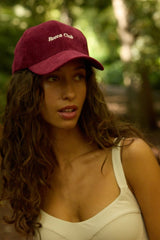 Organic Corduroy Alex Cap Burgundy