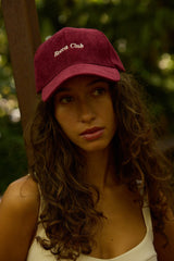 Organic Corduroy Alex Cap Burgundy