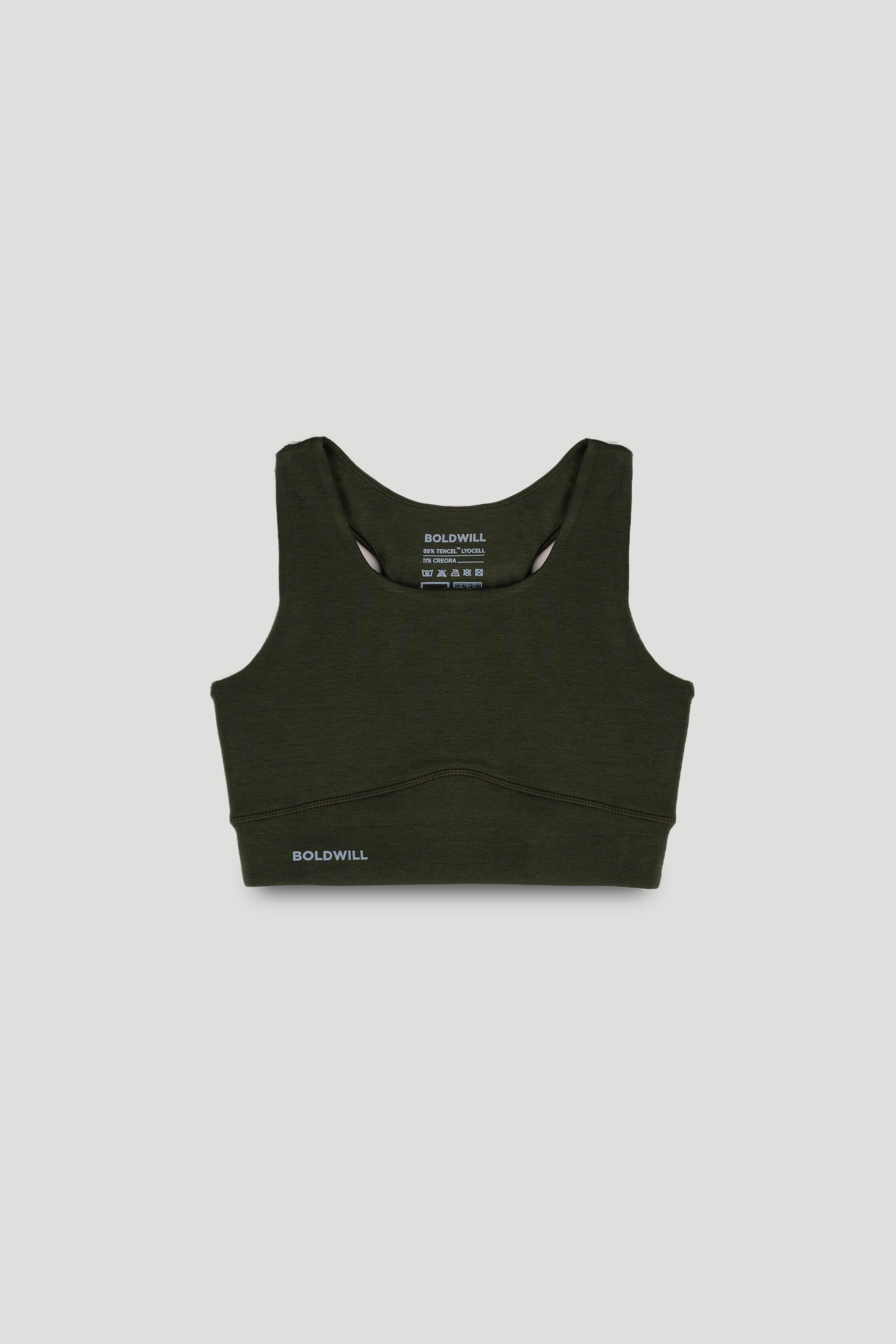 [PF96.Wood] Sports Bra - Pine Green