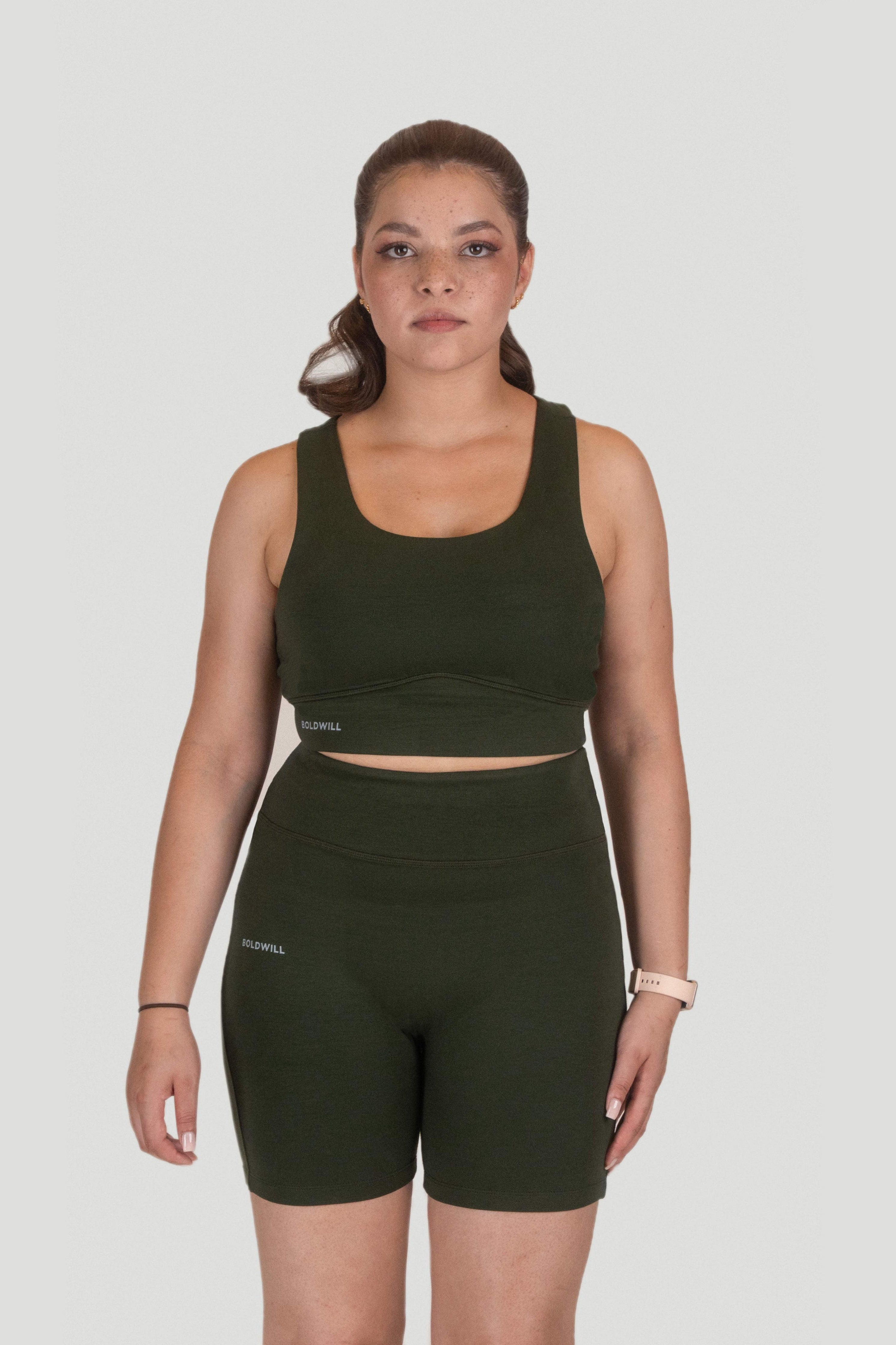 [PF96.Wood] Sports Bra - Pine Green