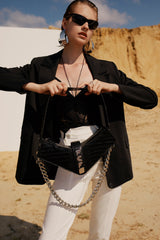 Boomerang Shoulder Bag - Black