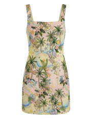 Palm Tree Beach Mini Dress