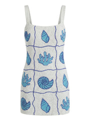 Mosaic Marine Mini Dress