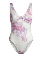 Blushed Koi White Base Swimsuit