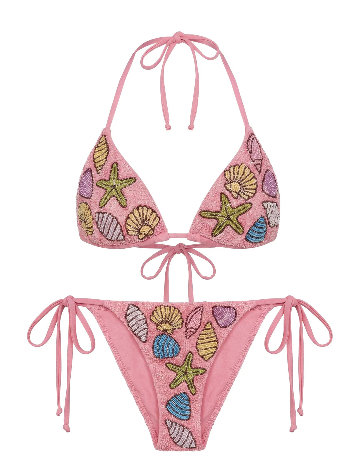Coral Starfish Pink Bikini Bottom