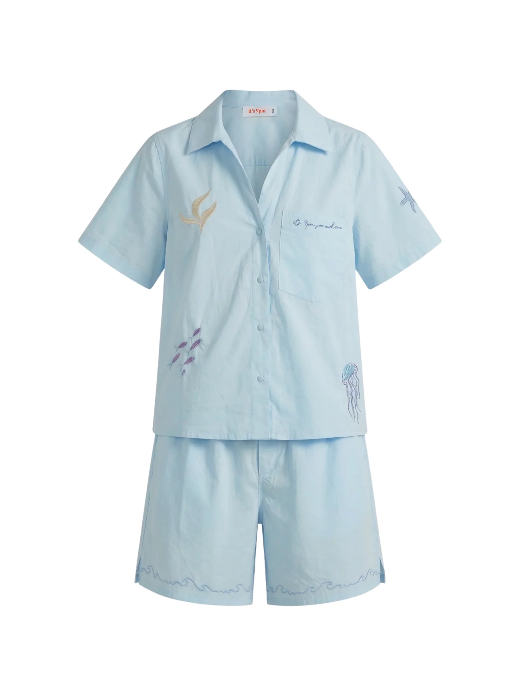 Oceanus X It's 9pm Matilda Blue Embroidery Set