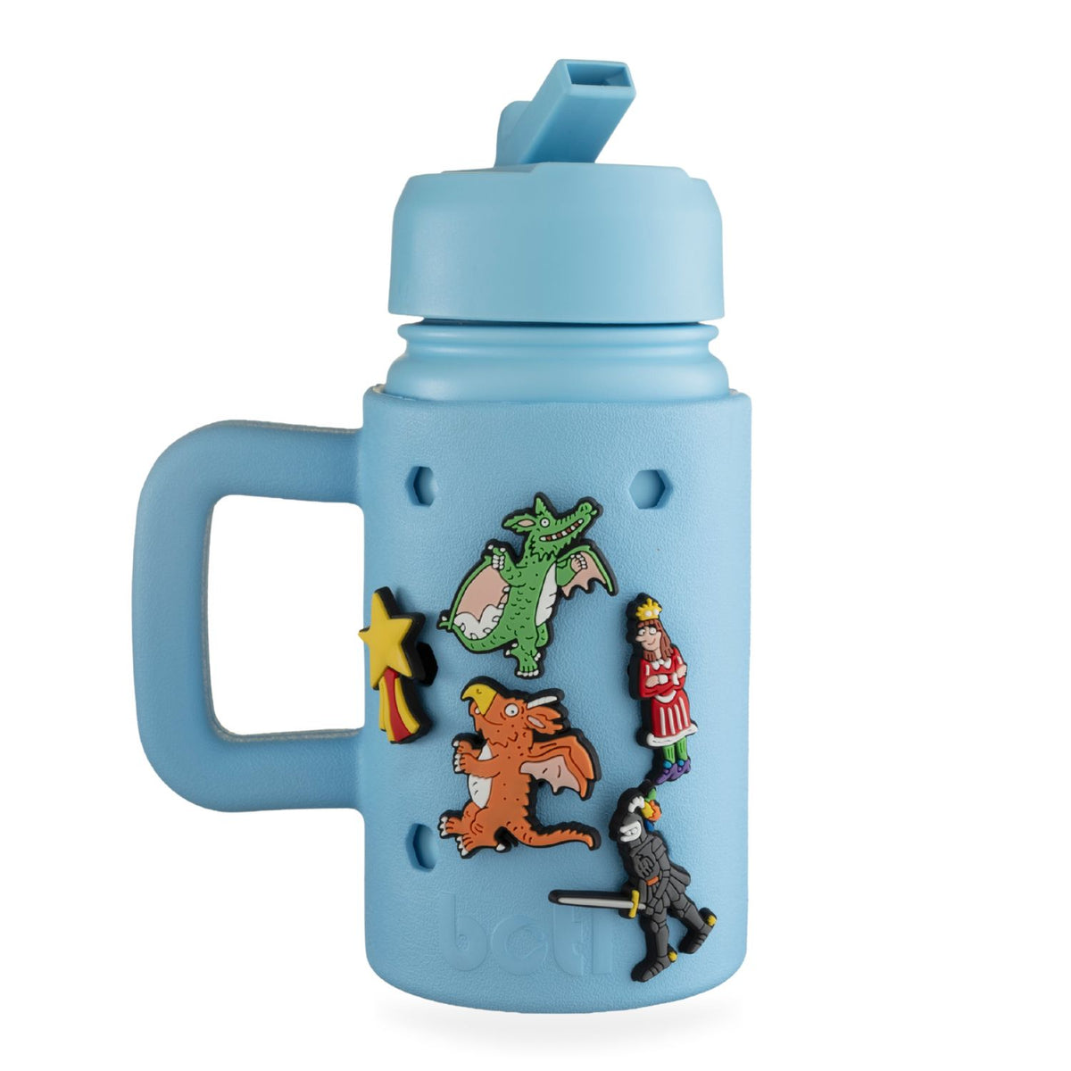 Personalised Zog Blue Kids Water Bottle | 400ml Epic Jug With Charms