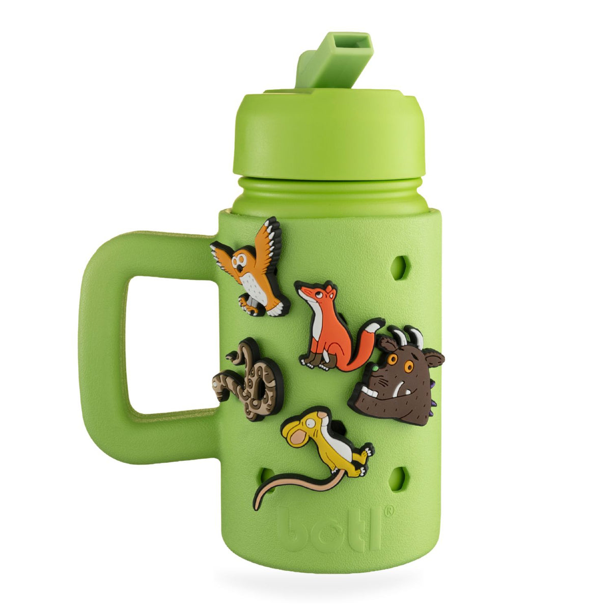 Personalised Gruffalo Green Epic Jug | 400ml Kids Water Bottle With Charms