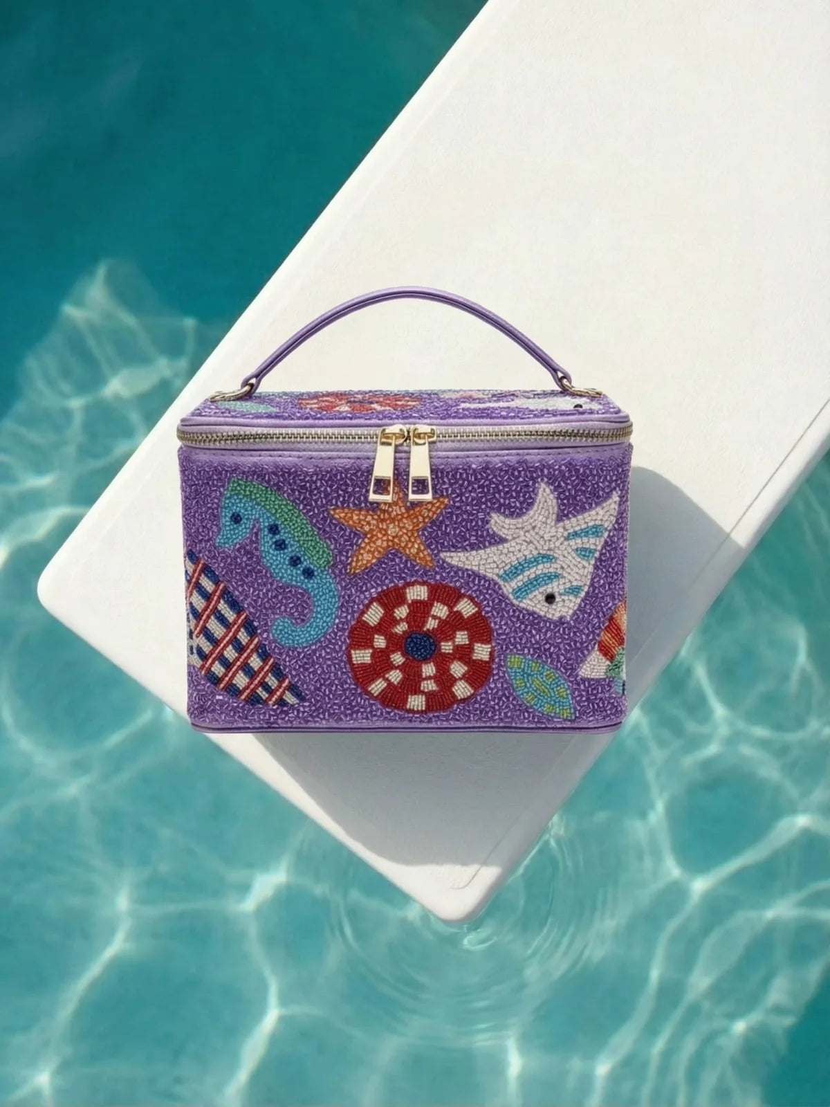Seahorse Box Bag Purple