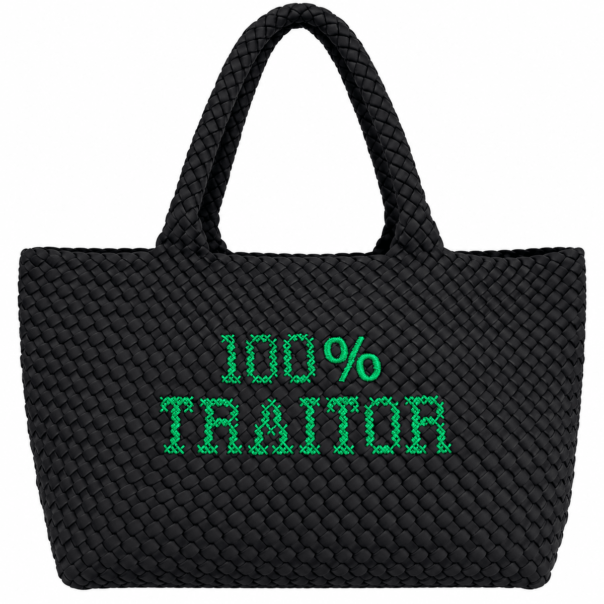 100% Traitor Embroidered Bag