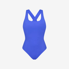 Nerida One Piece Swimsuit Scoop Neck ― Blue
