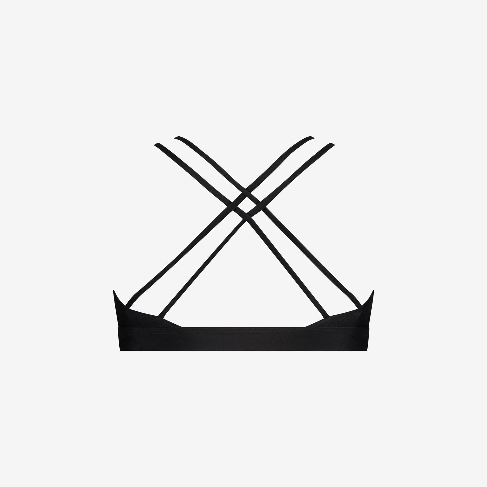 Bikini Top Cross ― Black
