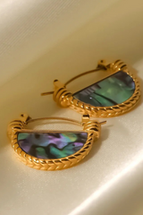 Seashell Earrings in Gold