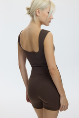 BARDOT TANK / Strappy Top – TRUFFLE