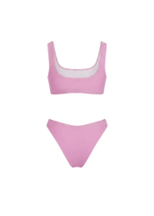 Aaliyah Hand Embroidered Crystals Bikini Bottom in Pink