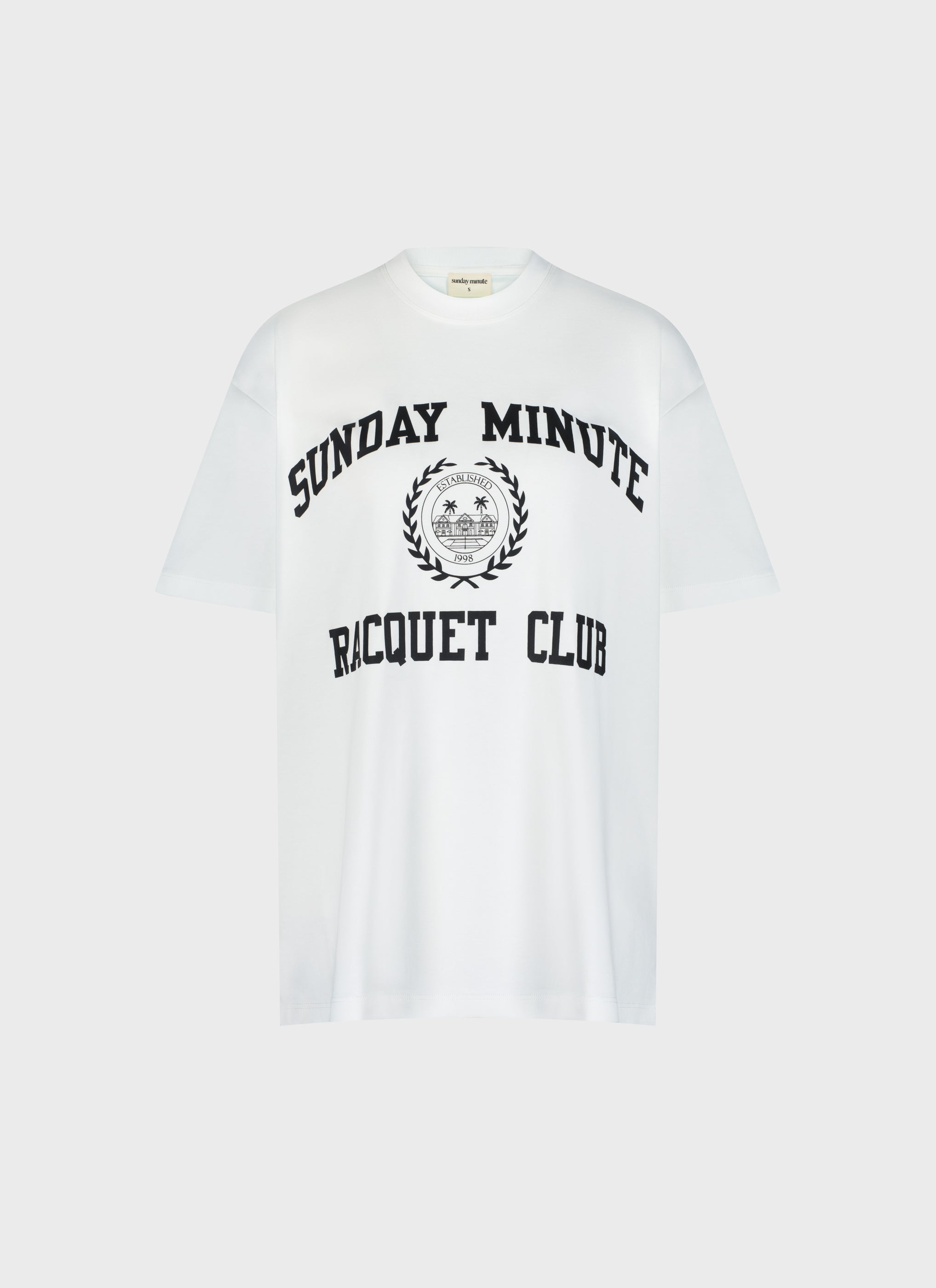 Oversized Collegiate T-Shirt - White/Black