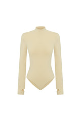 High Neck Bodysuit - Chino Green