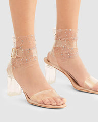 Crystal Lace Sock - Lilac