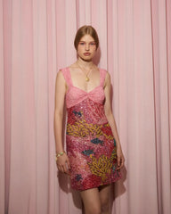 Coral Dreamscape Dress