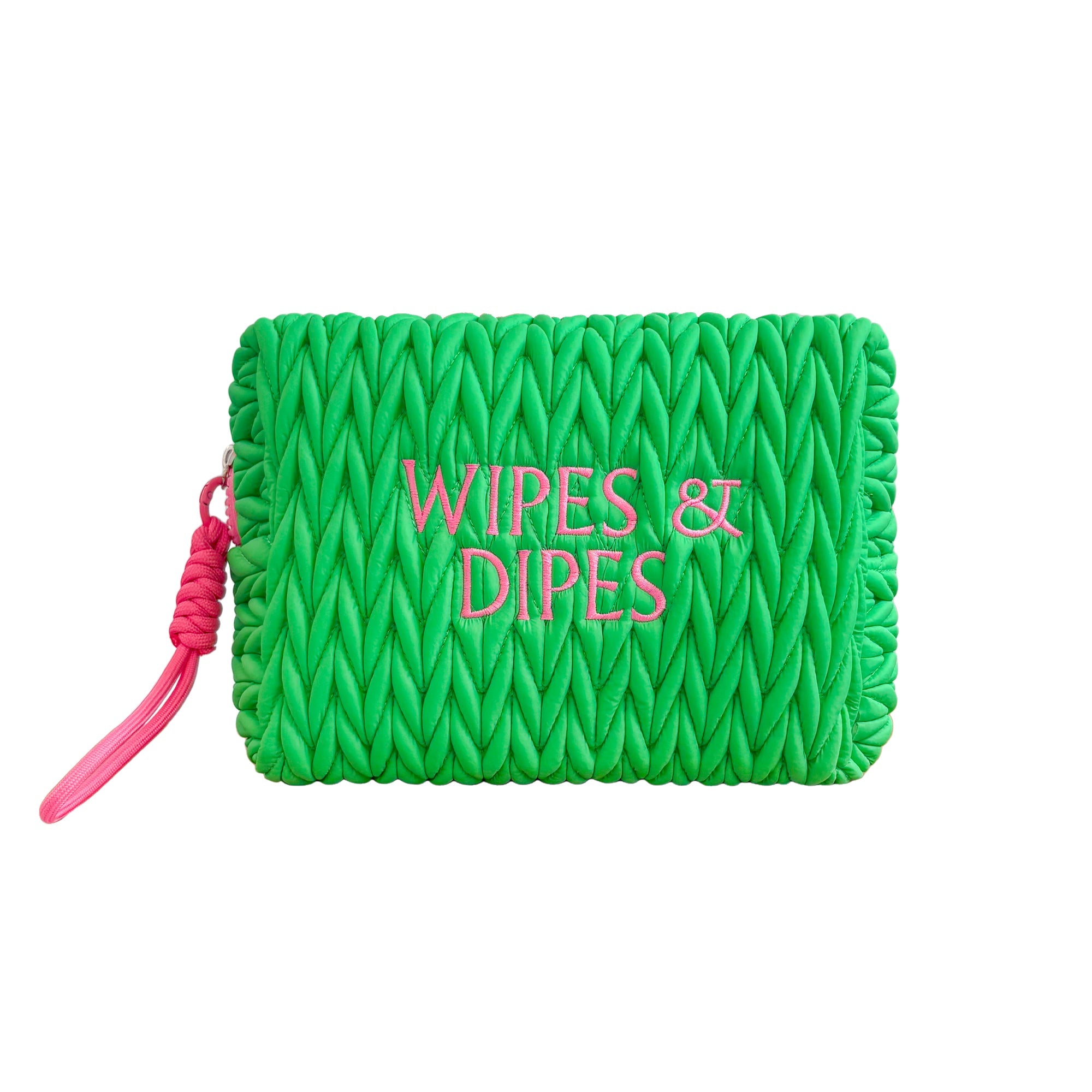 Green Wipes & Dipes Cosmetic Bag