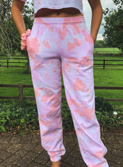 Tie-Dye Peach Joggers