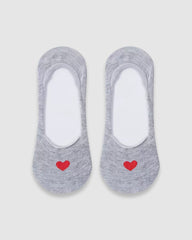 Secret Heart No-Show Sock - 3 Pack