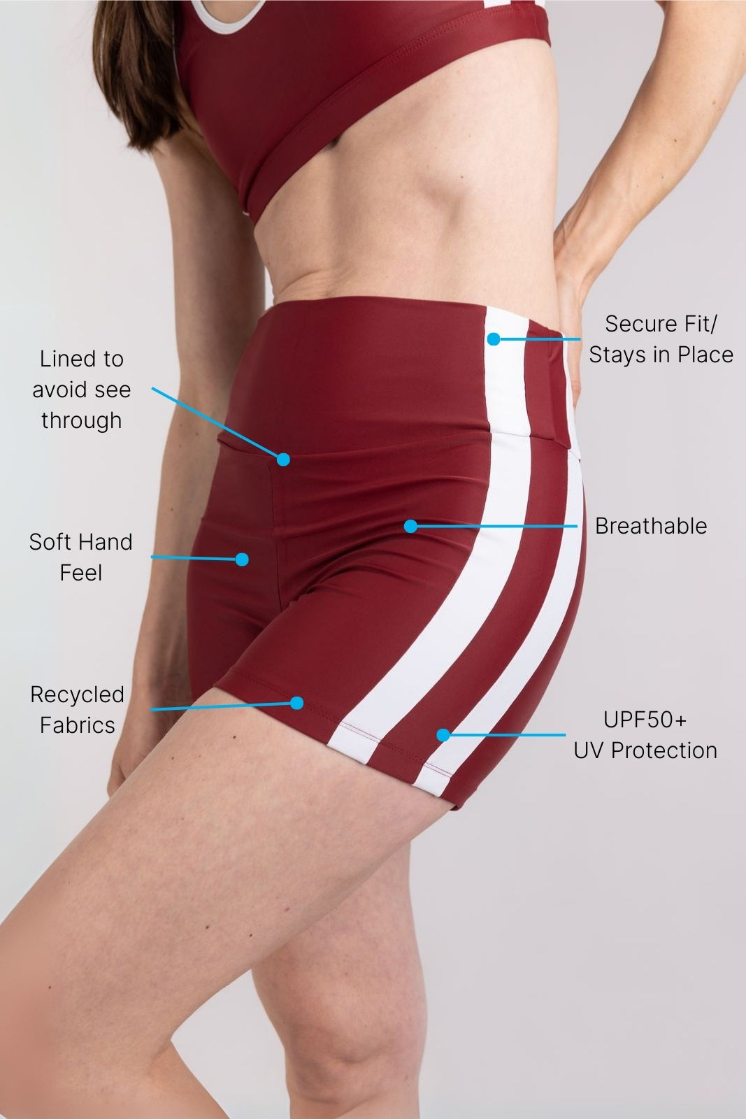 Sport Shorts ― Red / White